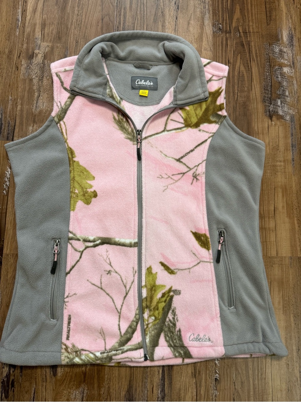 Cabela's Pink Camo Fleece Vest